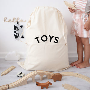 Large cotton toy sack