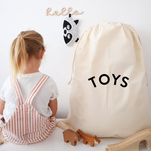 Large cotton toy sack