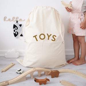 Large cotton toy sack