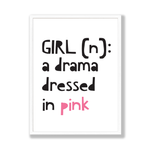 Definition of a girl print