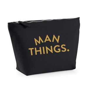 Black Man things zipped wash / toiletry bag